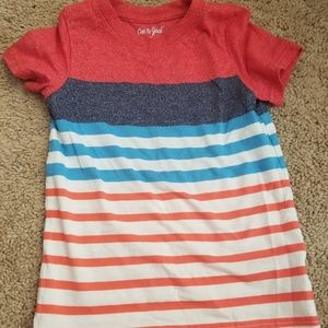 Boys stripe short sleeve shirt